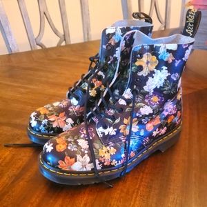 Floral Doc Marten Boots